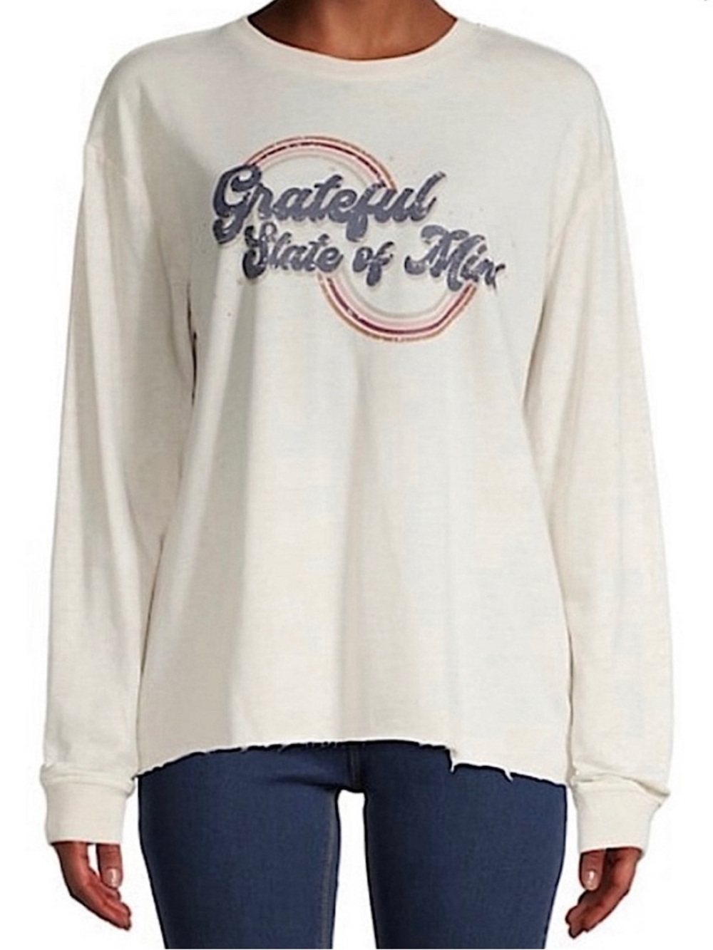 C&C California "Grateful State of Mind" Burnout Long Sleeve Tee - L